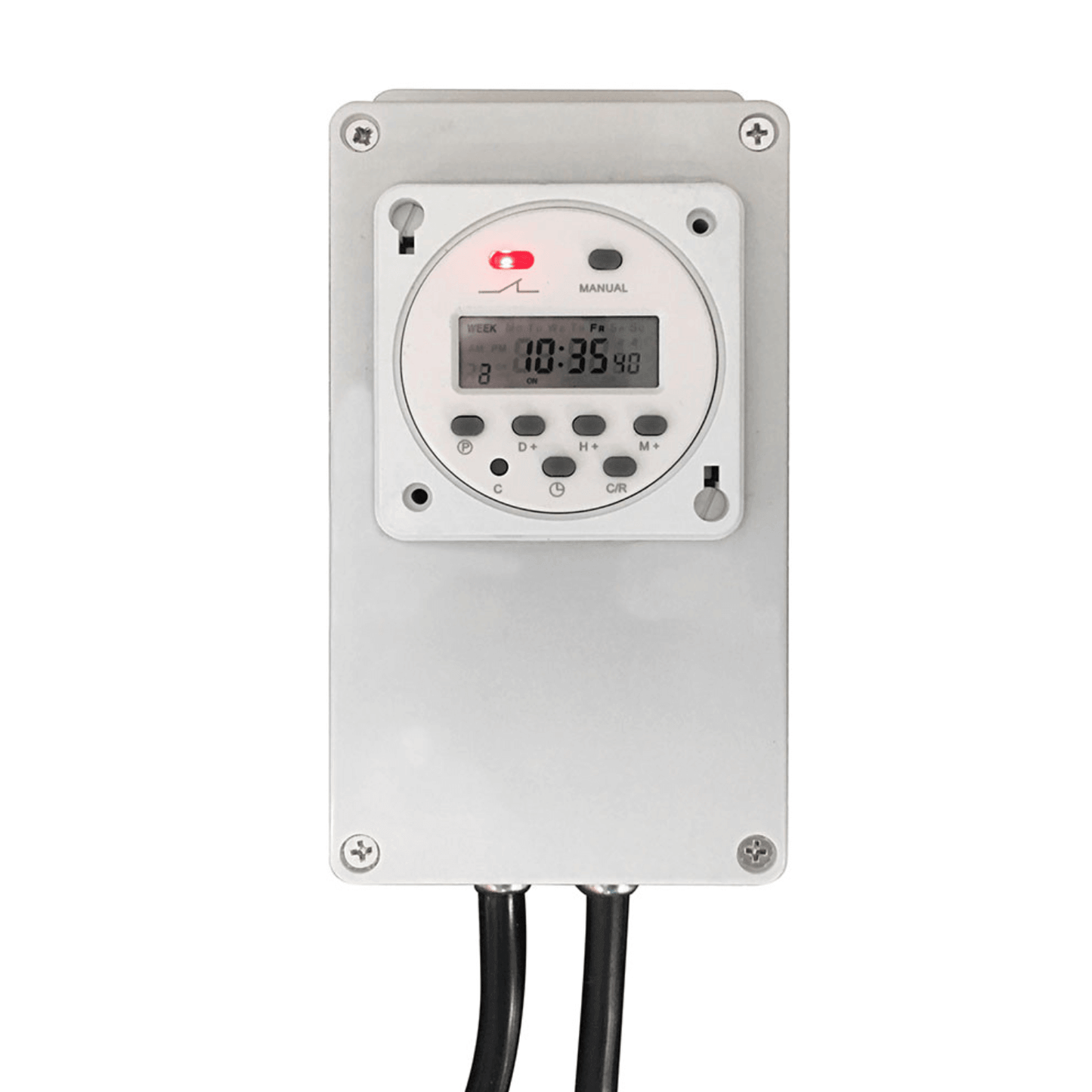 Scott Aerator Night Glo LED residential fountain lights transformer with programmable digital timer in all-weather housing