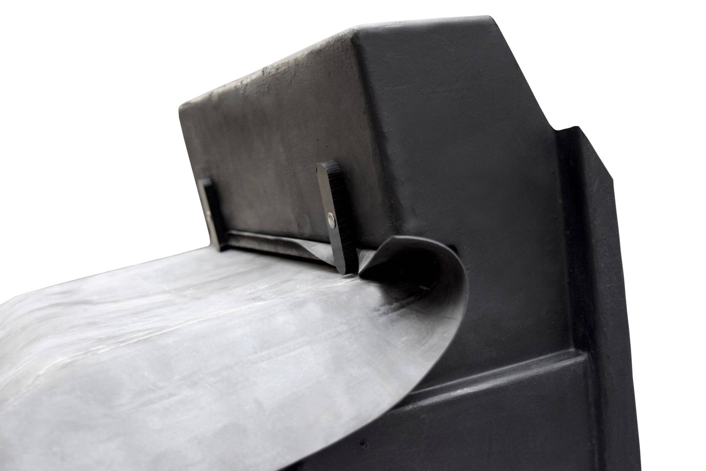 Eco-Series Spillway 12'' wide one-piece waterfall spillway with dual 2-inch inlets and Spliner Lock liner attachment for pond-less features