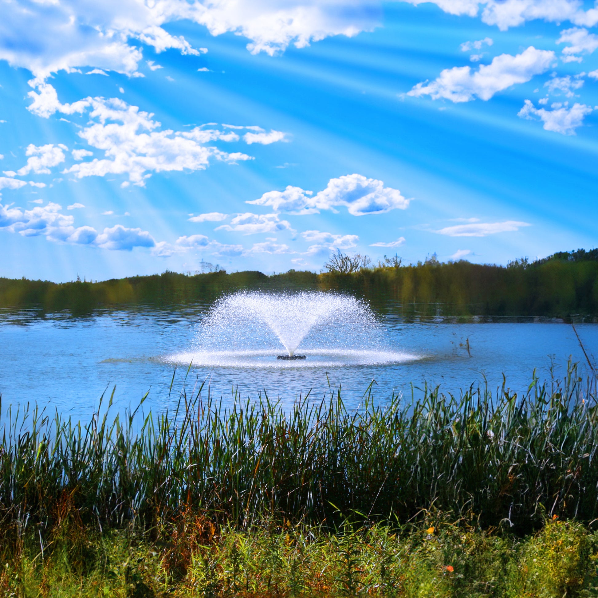 Kasco 3400VFX 3/4 HP Display Fountain Pond Aerator - 115V.