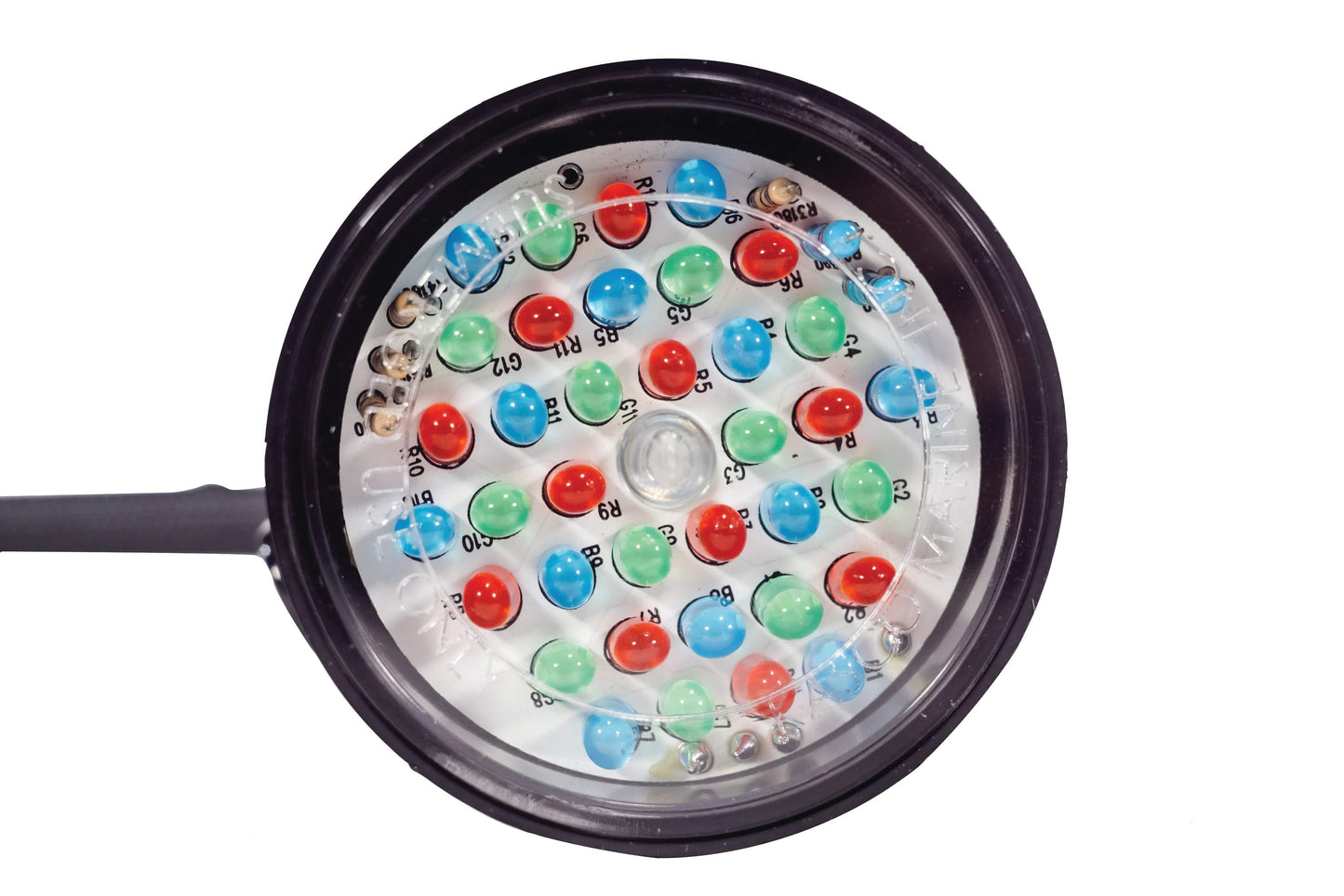 RGB - 6 Light Kit (Light Kit Only) Kasco Color Changing RGB Fountain Lighting LED underwater fountain light head close-up