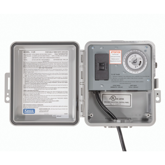 Kasco C-25 120V Control Panel with Timer & Photocell - Living Water Aeration