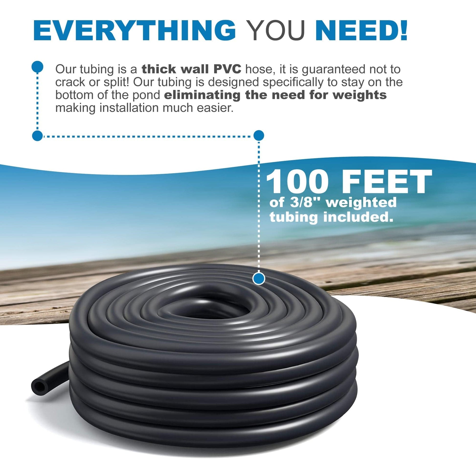 AirPro 1/4 HP Rocking Piston Pond Aerator - For Ponds up to 1 Acre.