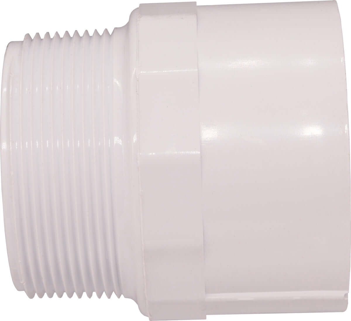 PVC male adapter MPT x SLP fitting white threaded male adapter PVC pipe connector
