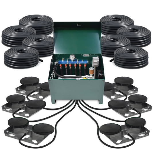 AirPro Deluxe 1 HP Gast Rotary Vane Aerator Kit - 3 to 9 Acres.