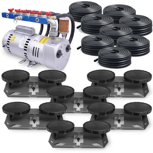 AirPro Rotary Vane Pond Aerator Kit - 3 to 9 Acre Ponds - Living Water Aeration