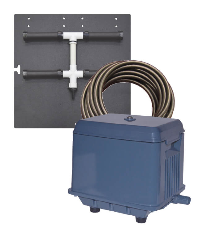 Shallow Pond Aeration System Kit - up to 3/8 acre.