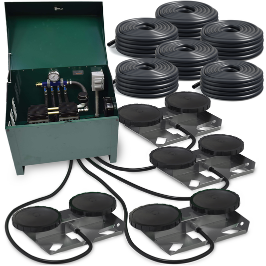 AirPro 3/4 HP Rocking Piston Pond Aerator Kit - up to 4 Acre Ponds.