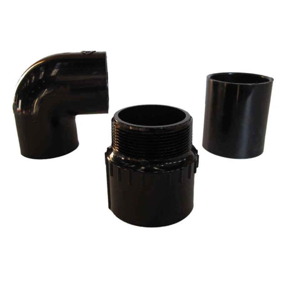 PVC elbow fittings 90 degree and 45 degree black PVC 90° elbow and slip coupling fittings for plumbing and irrigation
