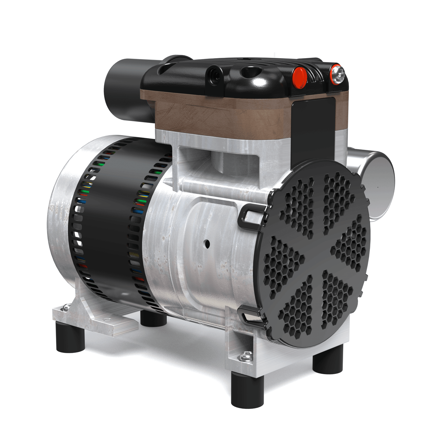 Stratus 1/4 HP rocking piston pond aerator compressor SRC Series Gen 2 oil-less continuous-duty aeration compressor
