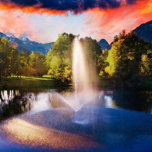 Scott Aerator Skyward Pond Fountain - Living Water Aeration