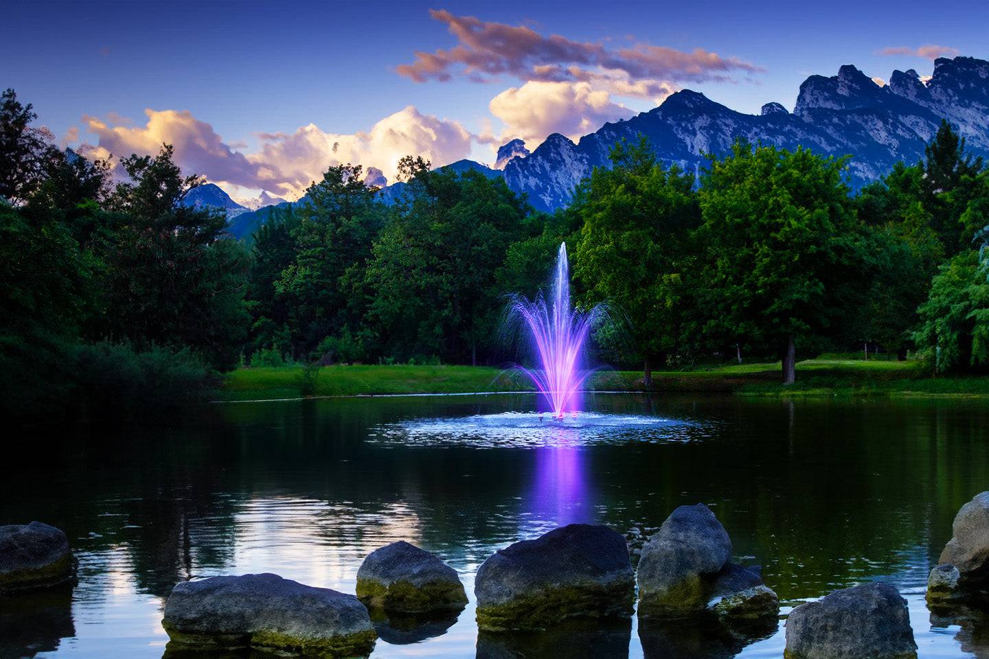 Scott Aerator Amherst Pond Fountain.