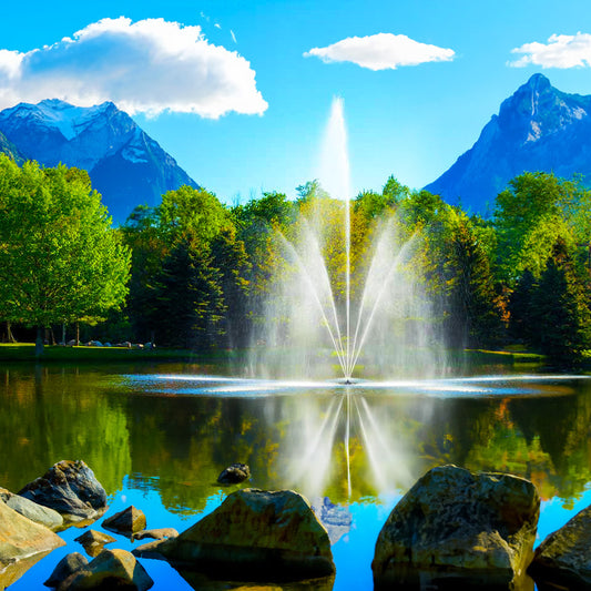 Scott Aerator The Clover Pond Fountain - Living Water Aeration