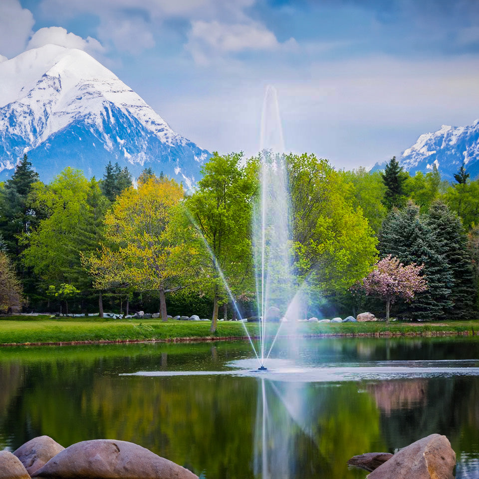 Scott Aerator The Clover Pond Fountain - Living Water Aeration