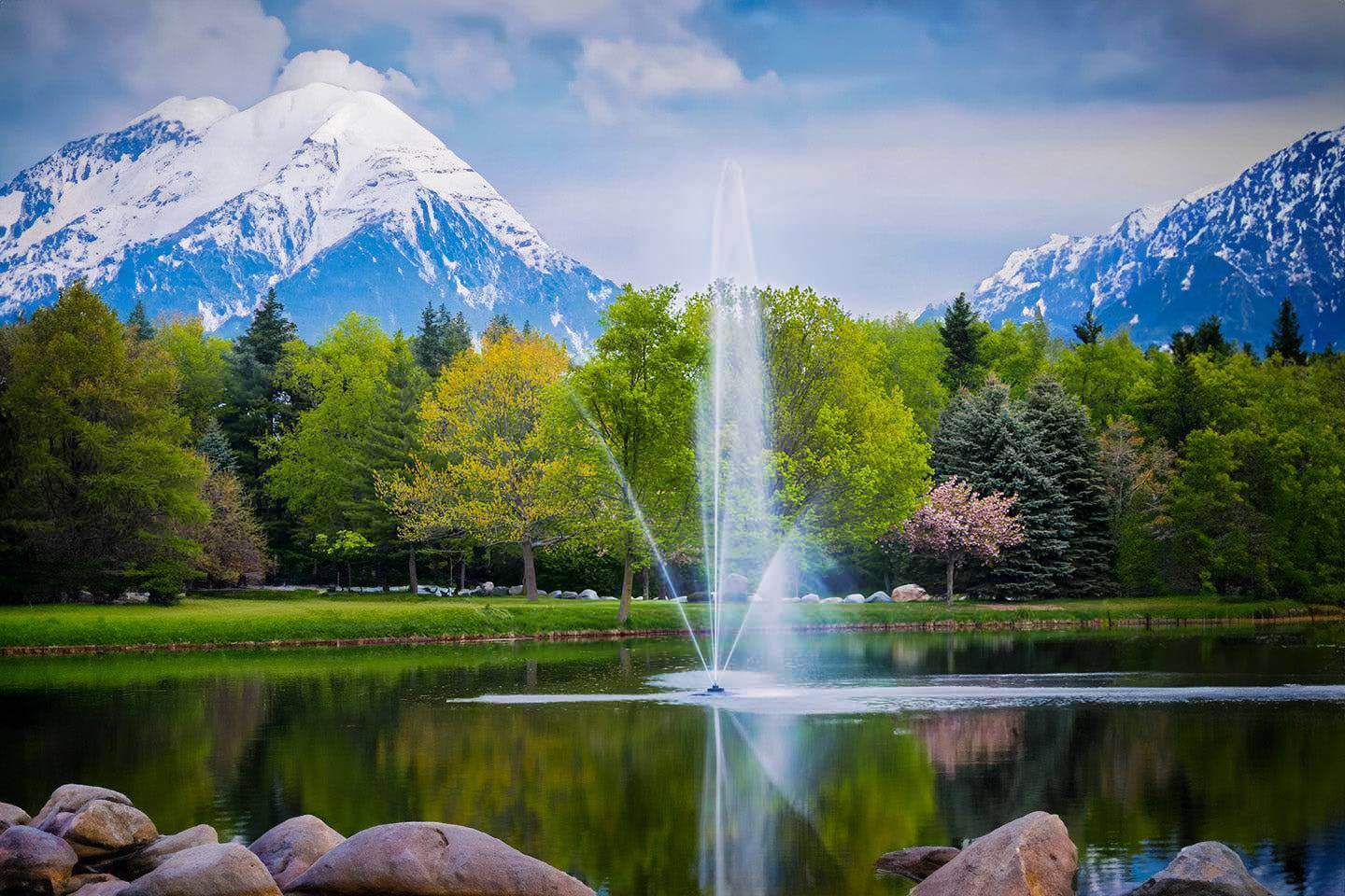 Scott Aerator Amherst Pond Fountain.