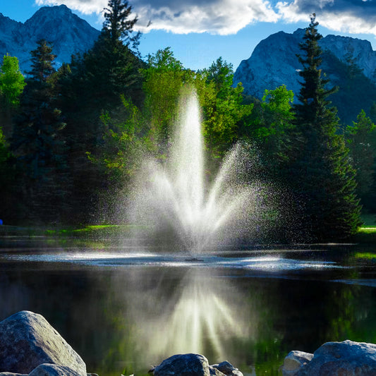Scott Aerator The Triad Pond Fountain - Living Water Aeration