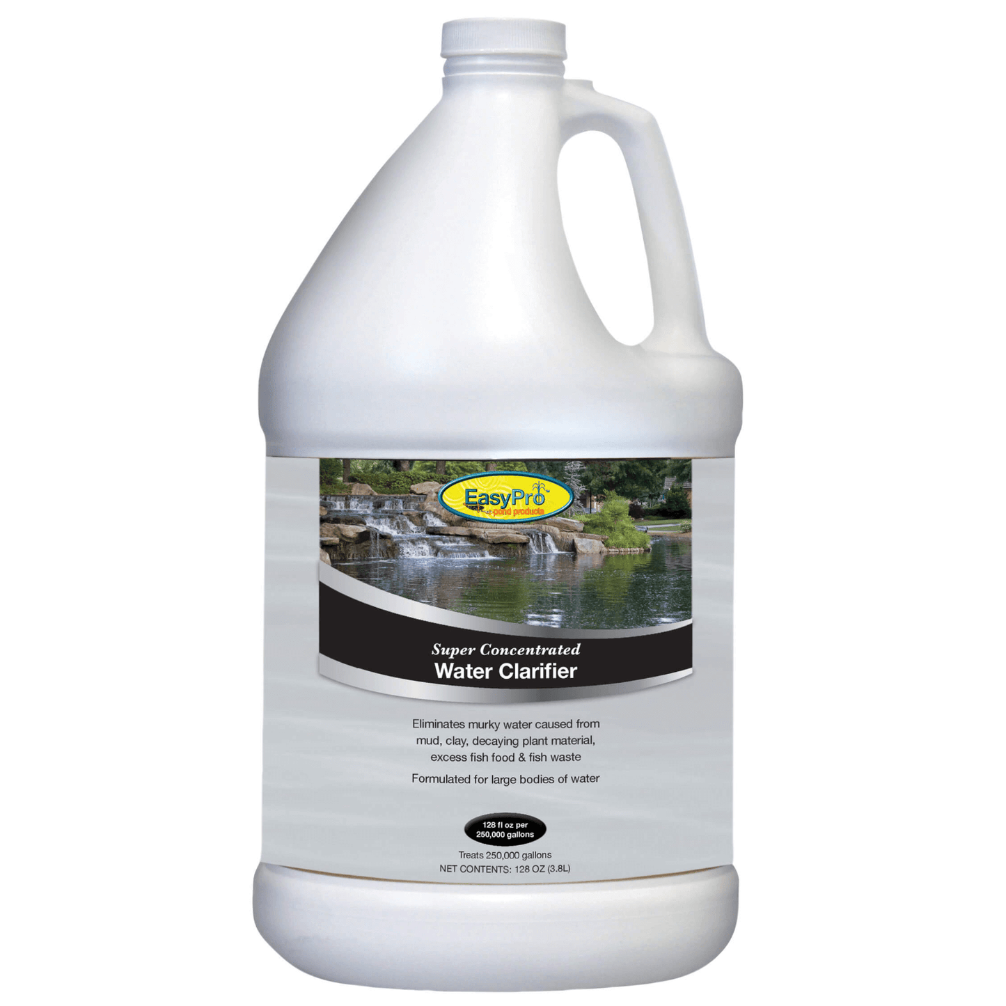 Easypro Super Concentrated Water Clarifier (Flocculant) gallon jug pond water clarifier flocculant for murky water clarity