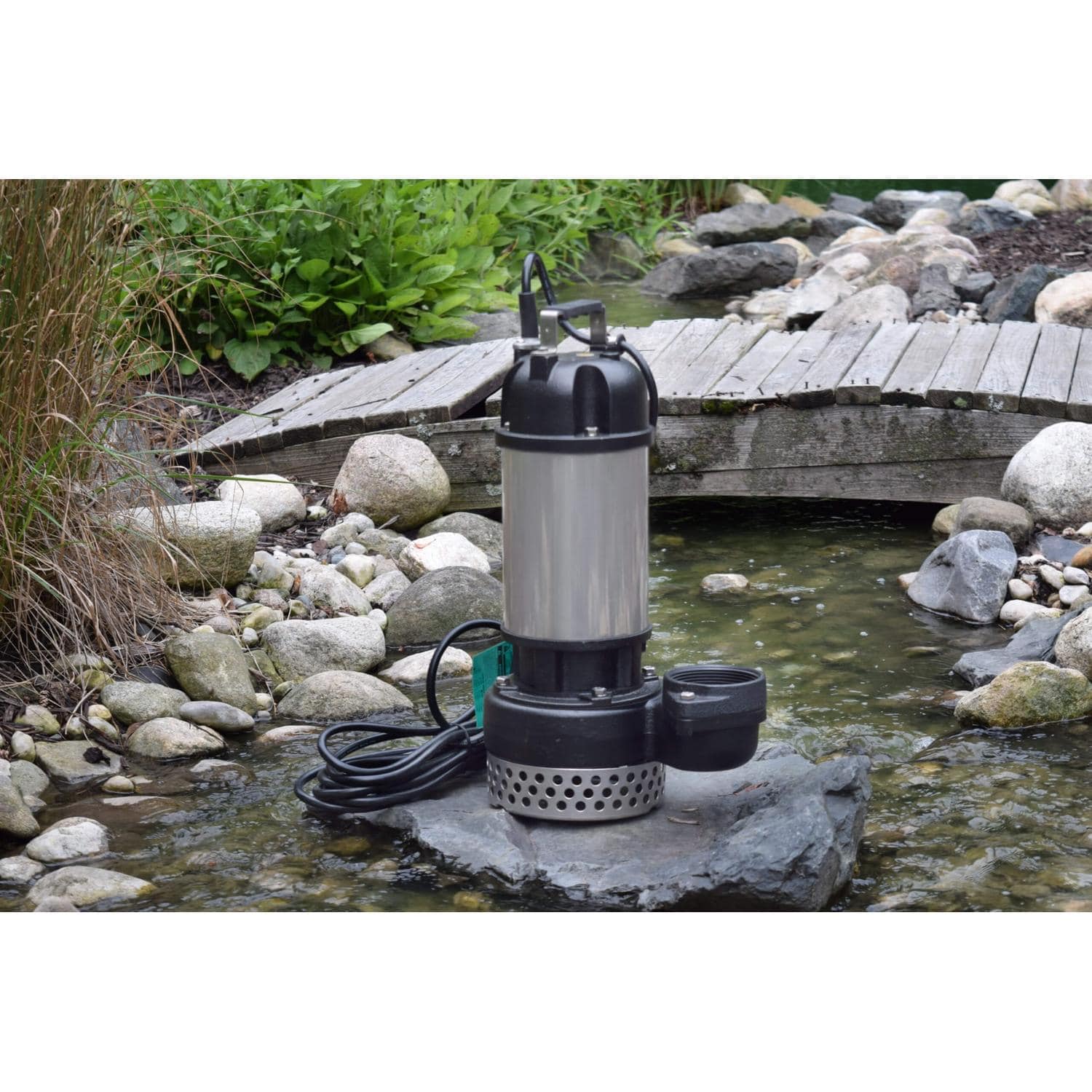 Easypro TM Series High Volume Stainless Steel Submersible Pond & Waterfall Pump - Living Water Aeration