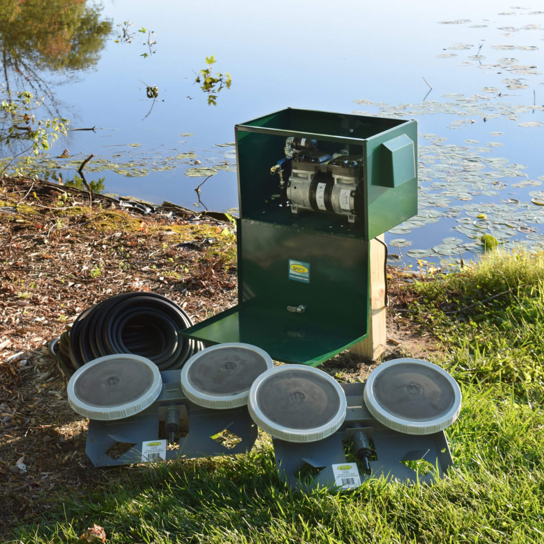 AirPro Deluxe Pond Aerator Kit - up to 2 Acre Ponds - Post Mounted