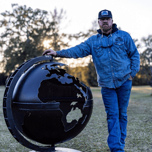 Spinning Globe Fire Pit.