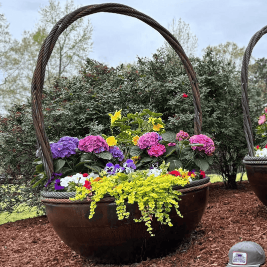 41" Garden Basket - Carbon Steel Feature - 100% USA Made.
