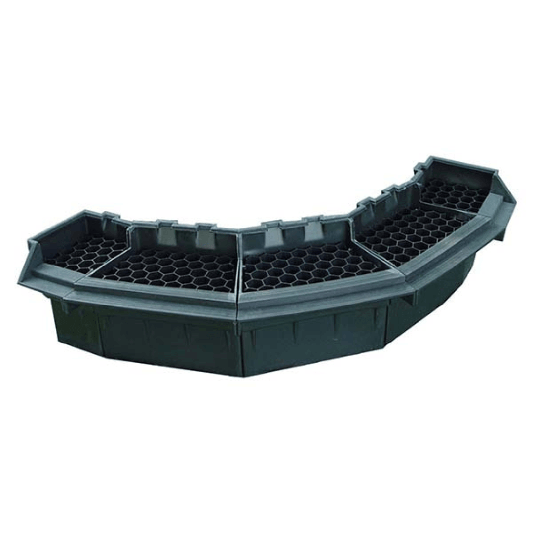 Pro-Series Waterfall Spillway 16" Extension Module-Inward curved spillway section for expandable custom waterfall features