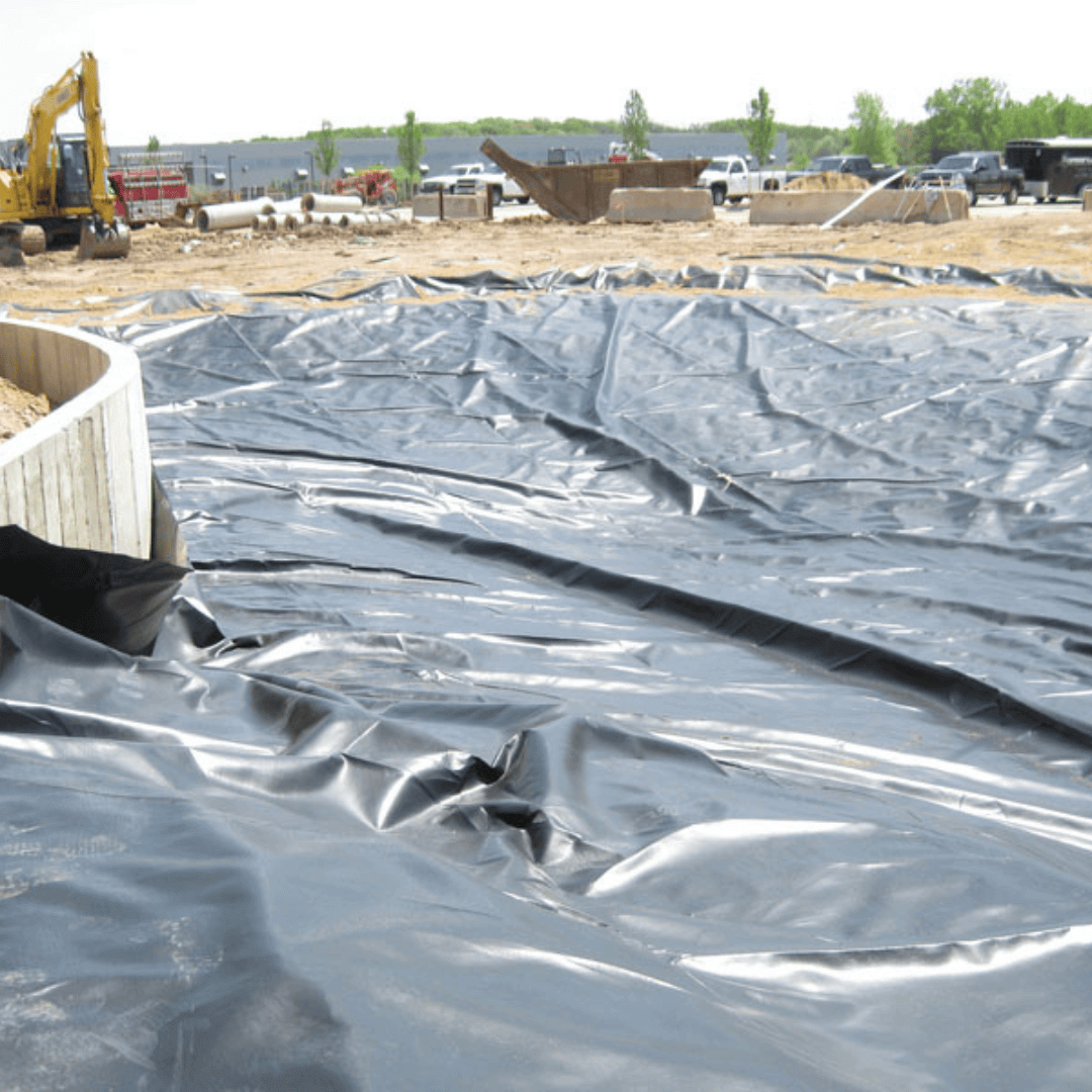EasyWeave Reinforced Woven Polyethylene Liners for Large Ponds up to 75,000 SQFT.