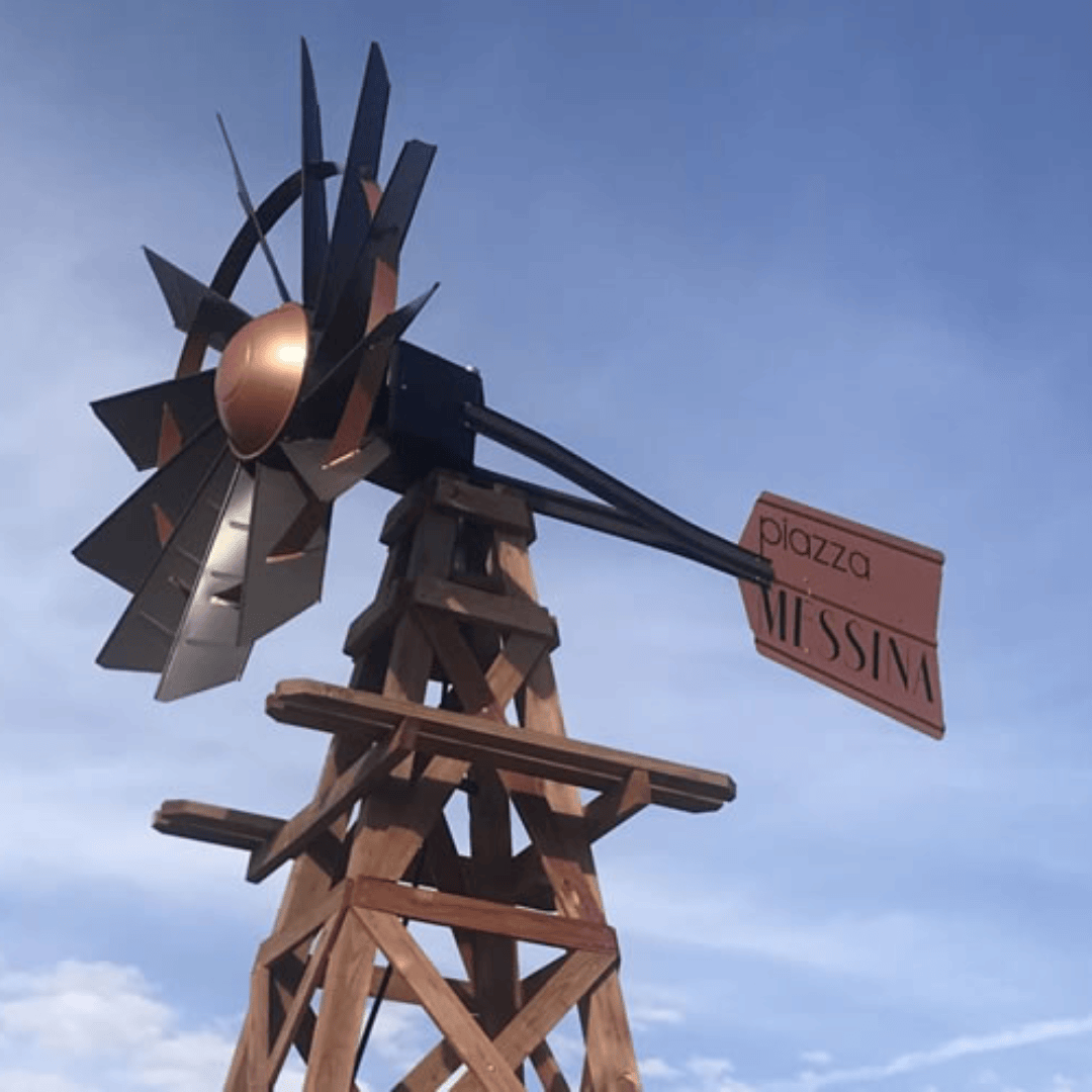 16′ Functional Aeration Wood Windmill – 4-Legged.