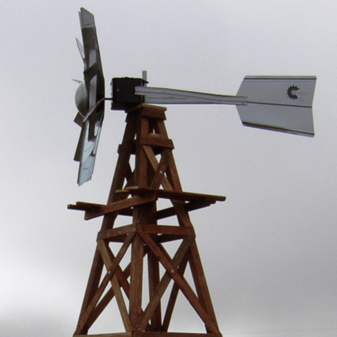 16′ Functional Aeration Wood Windmill – 4-Legged.
