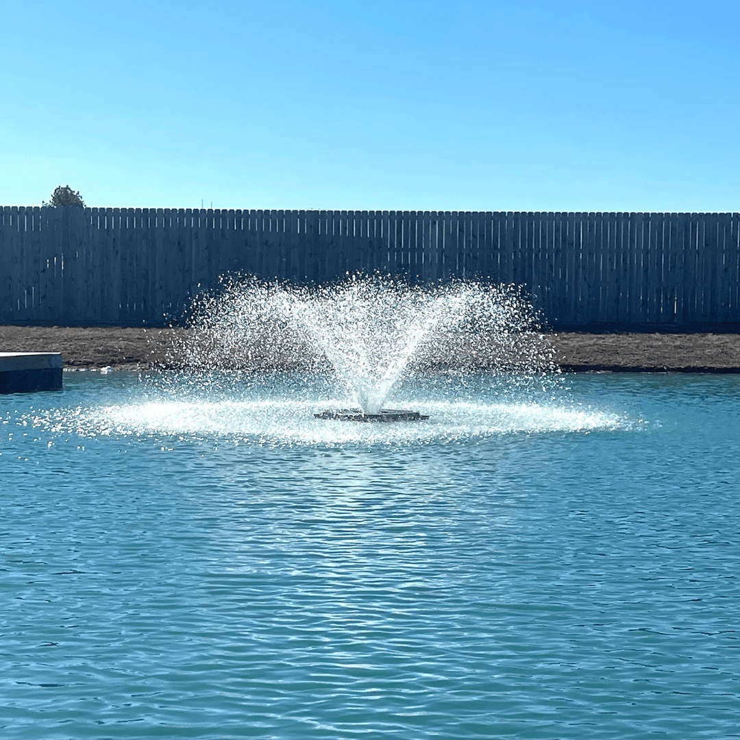 Outdoor Water Solutions Aerify Solar Pond Fountain.
