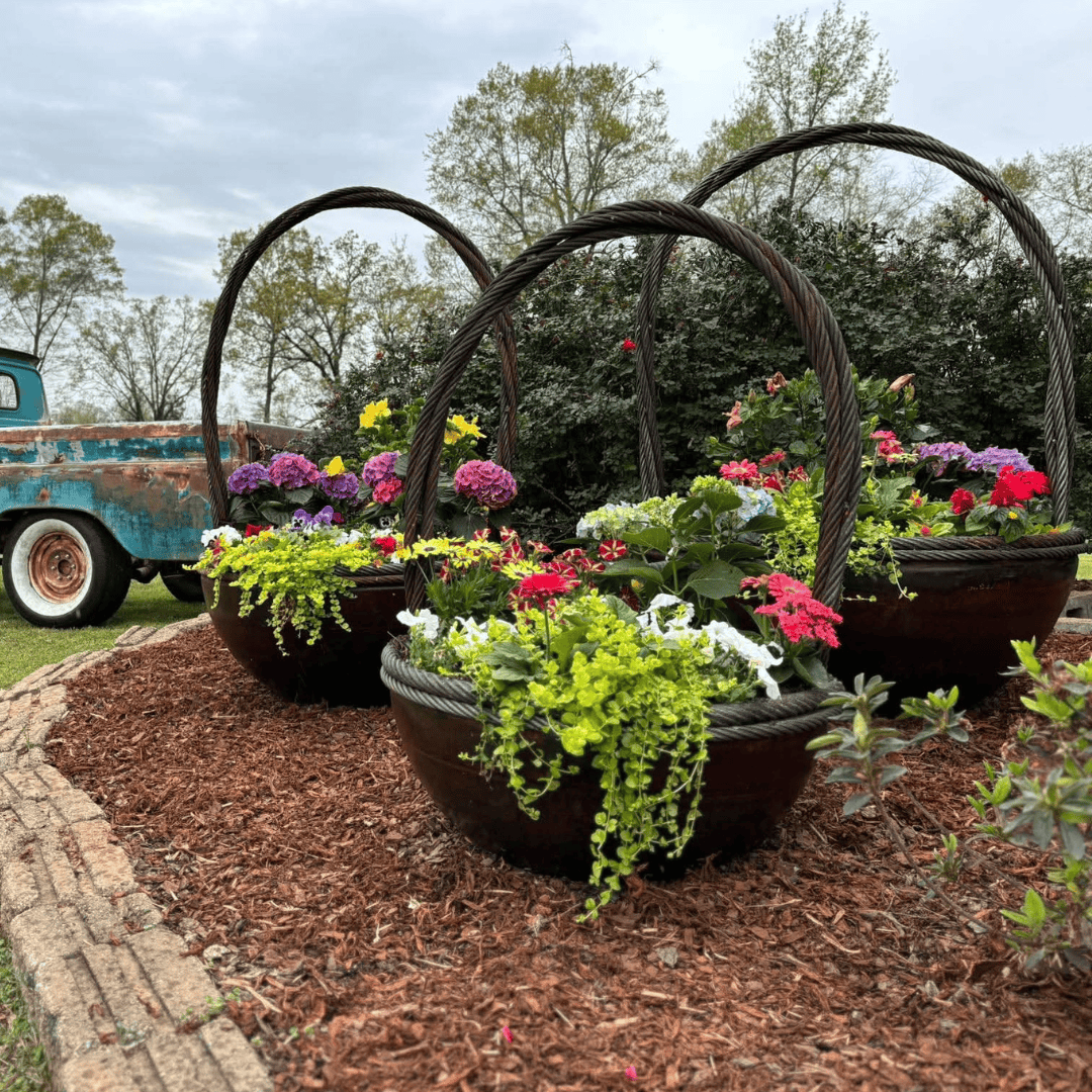 41" Garden Basket - Carbon Steel Feature - 100% USA Made.