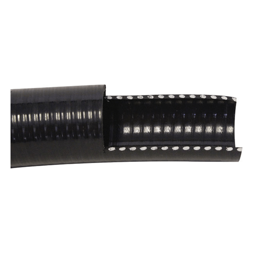 Premium Pond Flex PVC Pipe 1 inch flexible black PVC pipe for ponds, USA-made, glues into Schedule 40 fittings