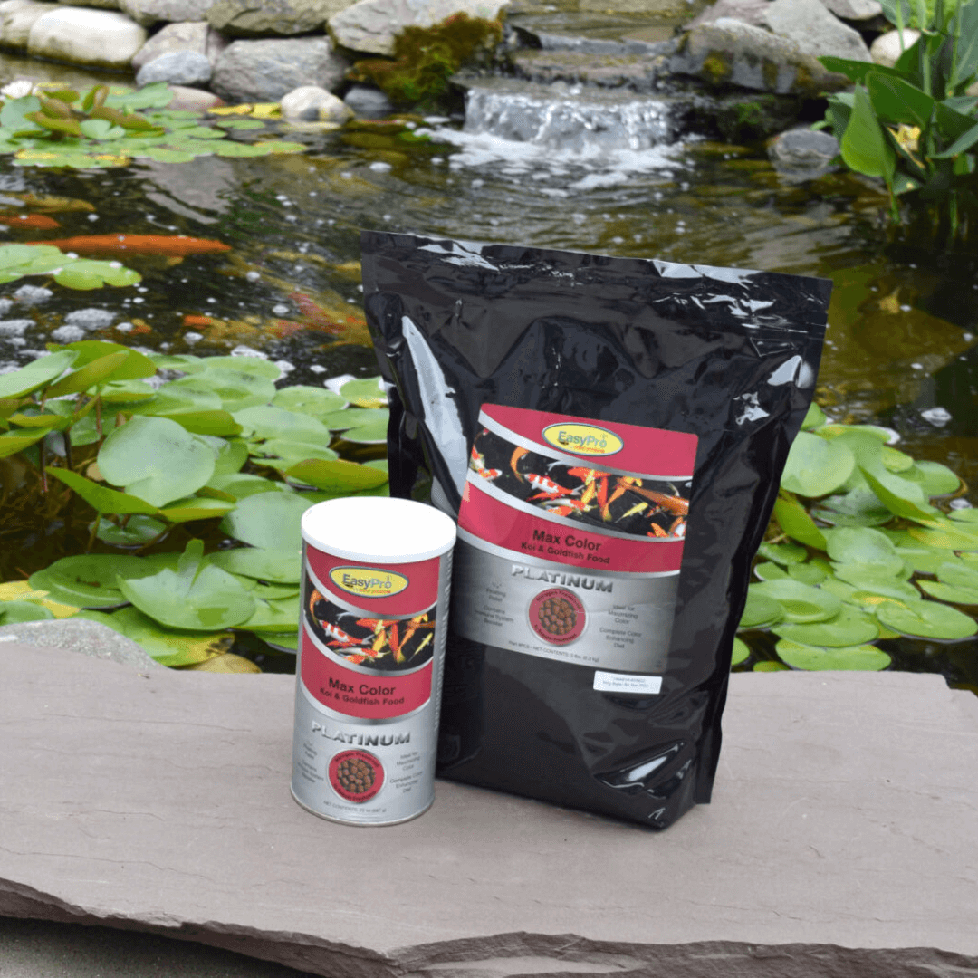 Platinum MAX Color koi and goldfish color enhancing food floating pellets for koi and goldfish pond nutrition