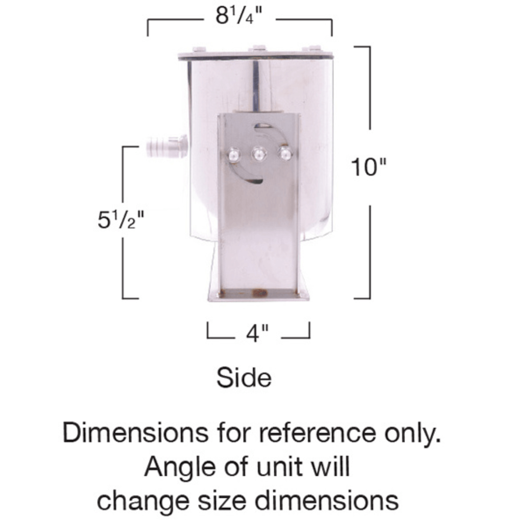 Arching stream fountain kit with multi-color LED - Living Water Aeration