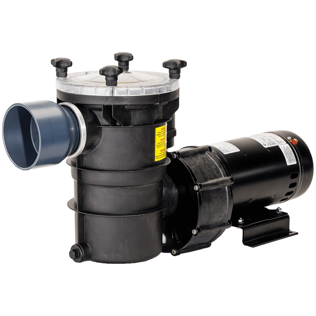 Speck X Swim-Rated 0.5 hp external flooded suction pool pump with strainer housing and dual voltage motor
