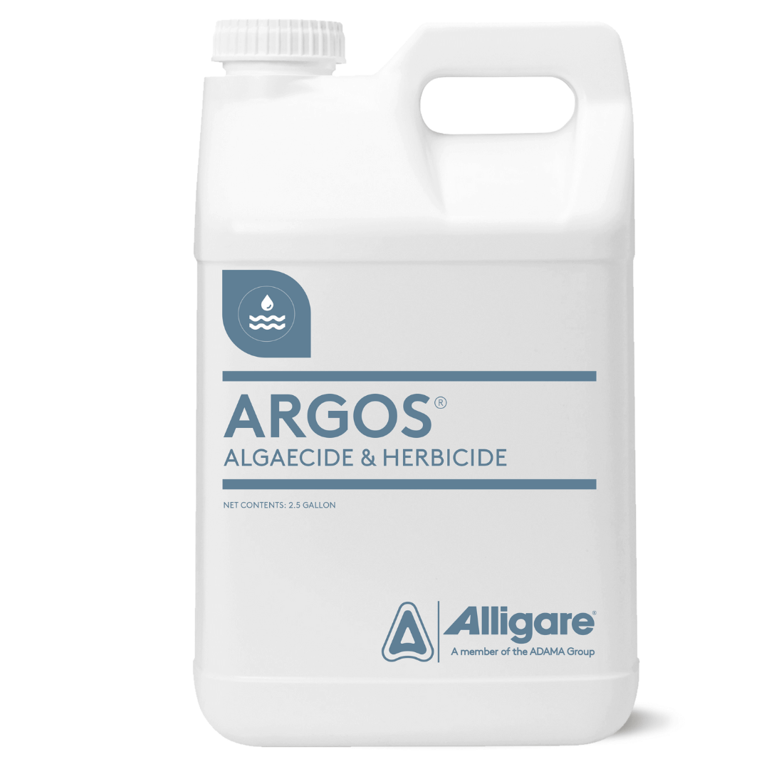 Argos Algaecide & Herbicide jug, copper algaecide for hydrilla control liquid copper-based algae treatment