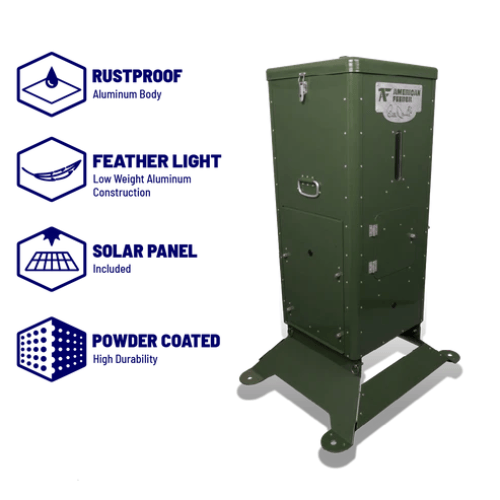 Bill Dance Series - Solar Powered Outdoor & Fish Feeder - 125lb.