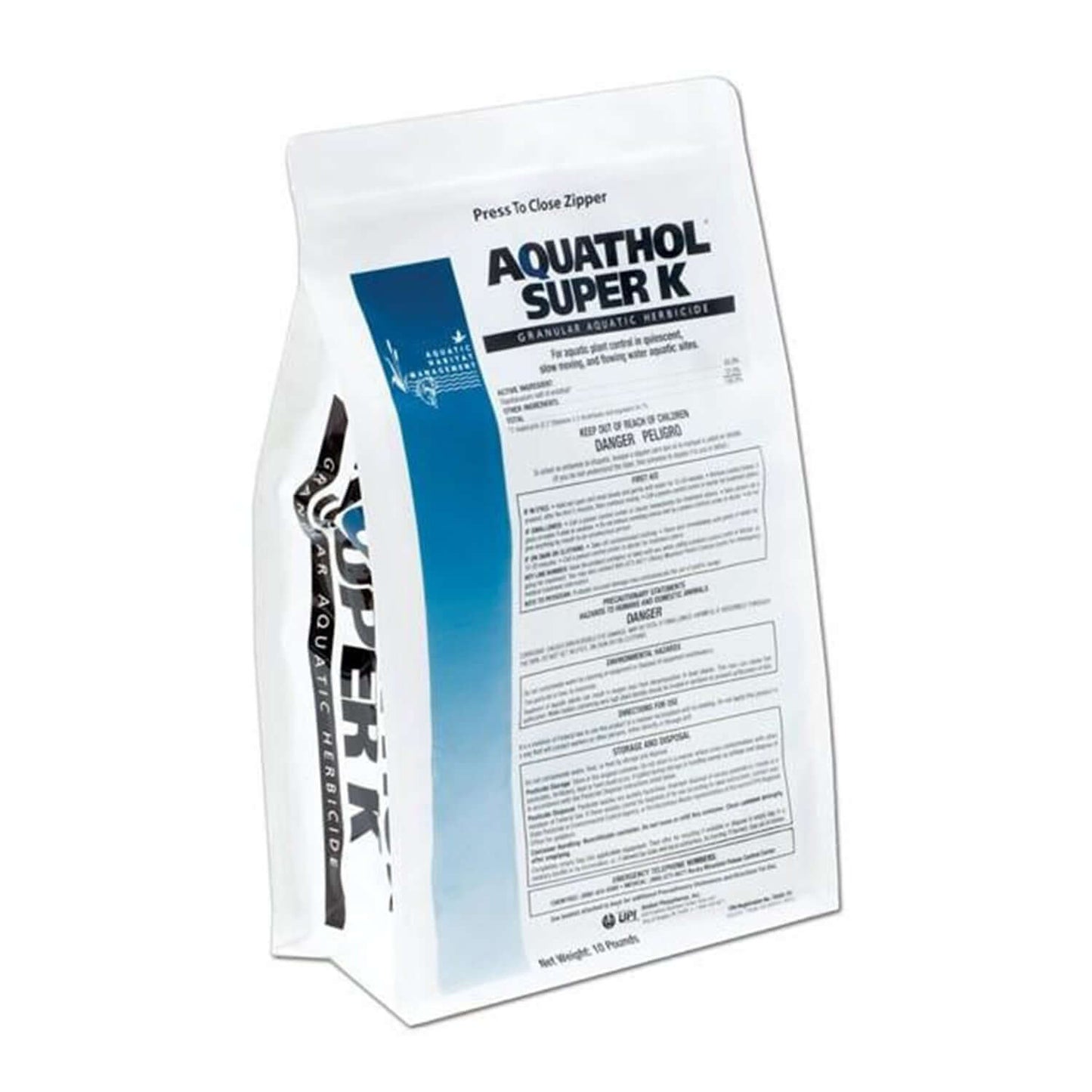 Aquathol Super K Granular Herbicide bag granular aquatic weed control for hydrilla pondweed Eurasian milfoil spot treatment
