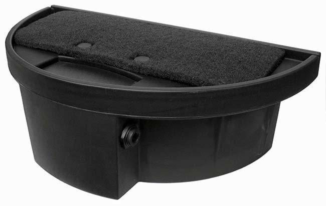 Easypro 48" Half Basin half-circle roto-molded water feature reservoir with anti-splash strip for wall block installs