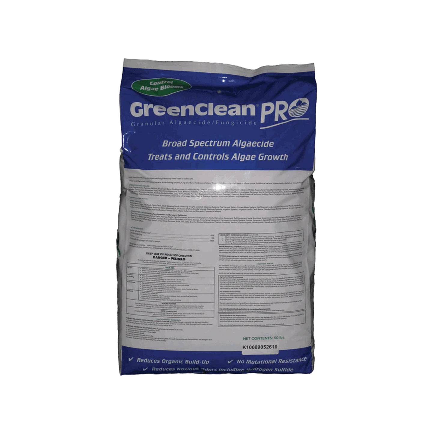 GreenClean Pro Algaecide for Ponds 50lbs - Living Water Aeration