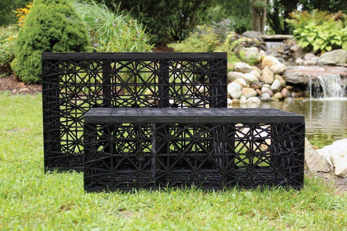 High Strength Res-Cube 1/2 cube - (x2) - 9 1/2" H x 16" W x 27" L high-strength reservoir cubes for pondless waterfall support
