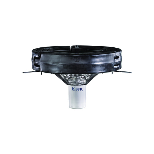 Kasco 3.1AF 3 HP surface aerator unit showing float, motor housing and intake screen