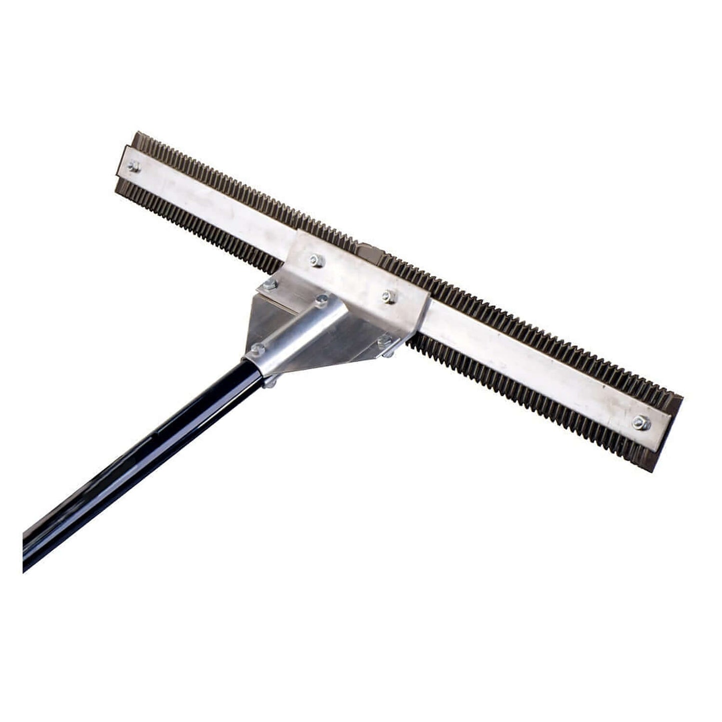 Aquatic Weed Cutter with 28-inch wide reversible double-sided serrated blade for cutting shoreline vegetation and submerged weeds