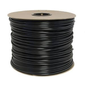3/4 inch polyethylene pond aeration tubing 500 ft roll non-weighted black poly airline spool for buried or above-ground pond aeration