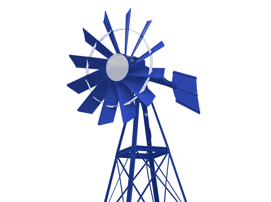 16 ft Tower Powder Coated Windmill Aeration System - Living Water Aeration