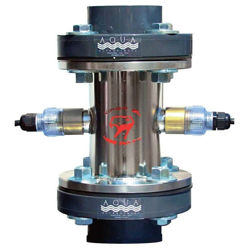 Aqua Ultraviolet Viper UV Sterilizer - 400 Watts - 3" 115v stainless steel UV unit with 3-inch inlet/outlet for high-flow water