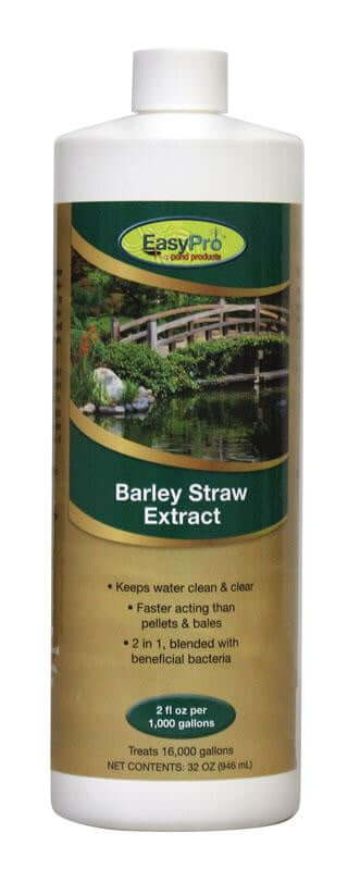 Liquid Barley Straw Extract bottle by EasyPro, all-natural pond treatment to keep water clean and clear, safe for fish and plants