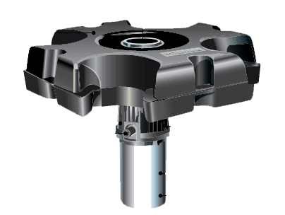 Otterbine Phoenix floating pond fountain motor unit on floating base for aeration and water circulation