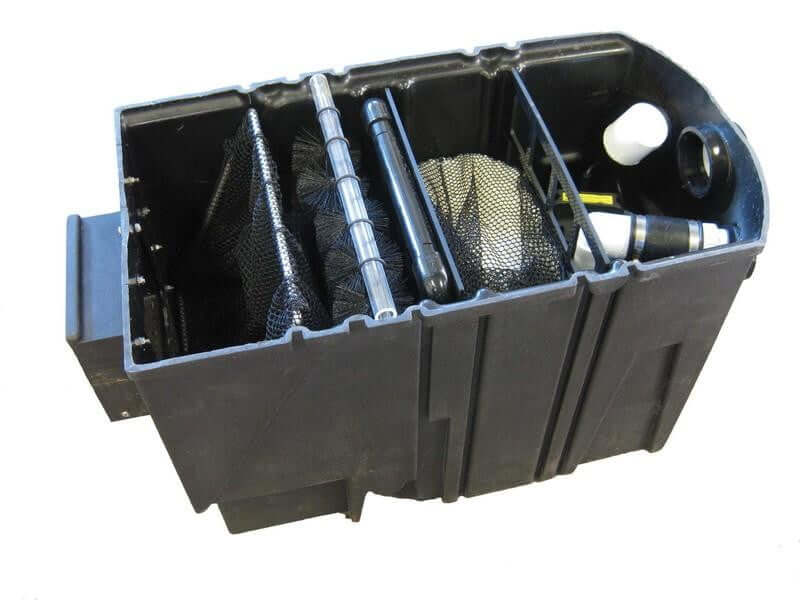 PSA3600D Axiom Pond Skimmer/Filter Combo pond skimmer filter box with debris net, filter brushes and bio media chambers