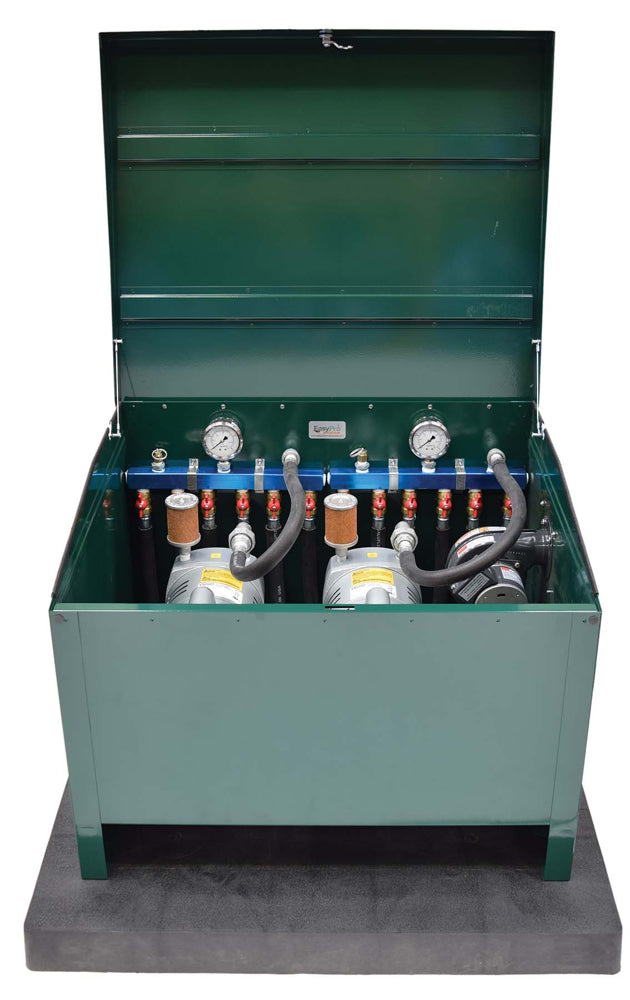 Rotary Vane System 1/4 HP 115v w/ 4 Diffusers.