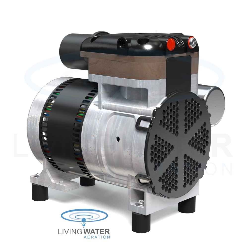 SRC25_Stratus 1/4 HP SRC Series Single Rocking Piston Compressor - Living Water Aeration